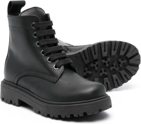 Dsquared2 Kids lace-up leather boots Black