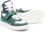 Dsquared2 Kids leather panelled high-top sneakers Green - Thumbnail 2