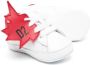 Dsquared2 Kids logo-patch leather sneakers White - Thumbnail 2