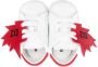 Dsquared2 Kids logo-patch leather sneakers White - Thumbnail 3