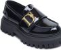 Dsquared2 Kids logo-plaque round-toe loafers Black - Thumbnail 4