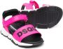 Dsquared2 Kids logo-print flat sandals Pink - Thumbnail 2