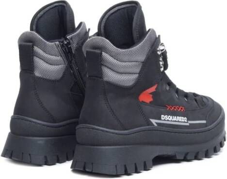 Dsquared2 Kids logo-print high-top sneakers Black