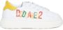Dsquared2 Kids logo-print leather sneakers White - Thumbnail 2