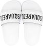 DSQUARED2 KIDS logo-print slip-on slides White - Thumbnail 3