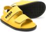 Dsquared2 Kids logo-print touch-strap sandals Yellow - Thumbnail 2