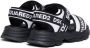Dsquared2 Kids logo-tape touch-strap sandals Black - Thumbnail 3
