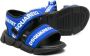 Dsquared2 Kids logo-tape touch-strap sandals Blue - Thumbnail 2