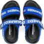 Dsquared2 Kids logo-tape touch-strap sandals Blue - Thumbnail 3
