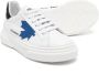 Dsquared2 Kids maple-leaf leather sneakers White - Thumbnail 2