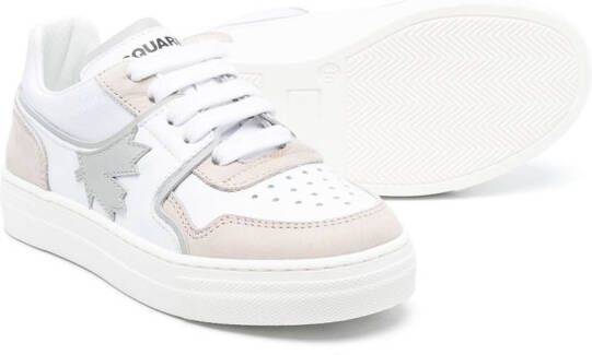 Dsquared2 Kids panelled lace-up sneakers White