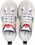 Dsquared2 Kids rainbow stripe-print lace-up trainers White - Thumbnail 3