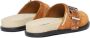 Dsquared2 Kids side-buckle suede mules Brown - Thumbnail 3