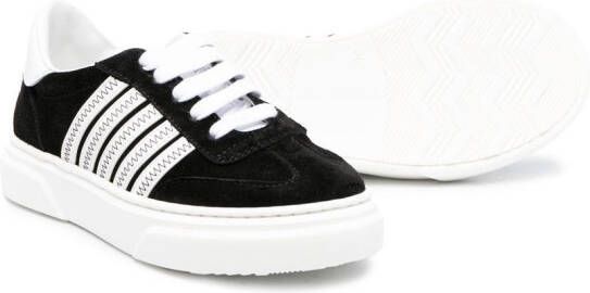 Dsquared2 Kids side-stripe low-top sneakers Black