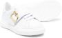 Dsquared2 Kids touch-strap leather sneakers White - Thumbnail 2