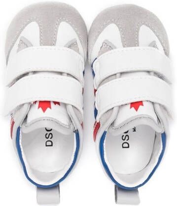 Dsquared2 Kids touch-strap low-top trainers White