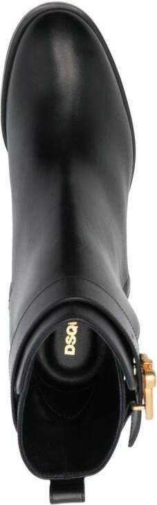 Dsquared2 logo-buckle high-heel boots Black