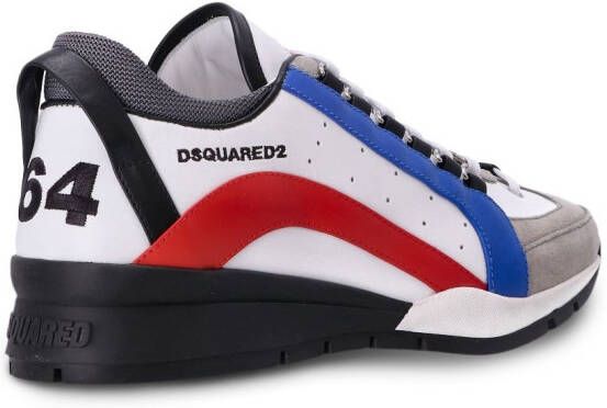 Dsquared2 logo-embroidered panelled sneakers Grey
