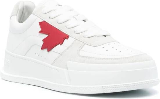 Dsquared2 Canadian leather sneakers White