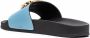 DSQUARED2 logo-plaque open-toe slides Blue - Thumbnail 3