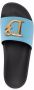 DSQUARED2 logo-plaque open-toe slides Blue - Thumbnail 4