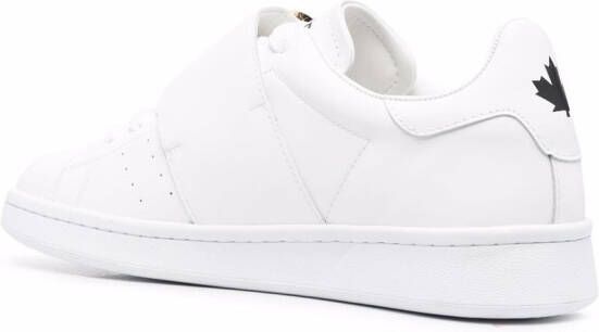 DSQUARED2 logo plaque strap sneakers White