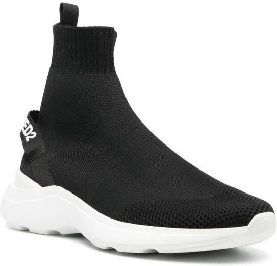 Dsquared2 Fly high-top sock sneakers Black