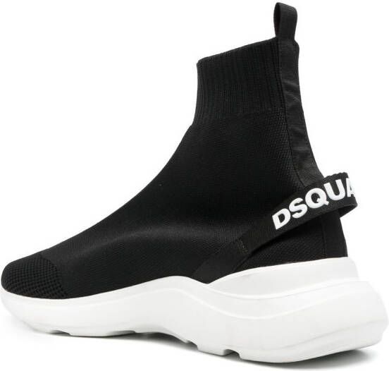 Dsquared2 Fly high-top sock sneakers Black