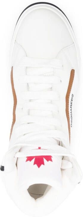 Dsquared2 logo-print high-top sneakers White