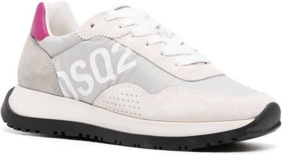 DSQUARED2 logo-print low-top sneakers Grey