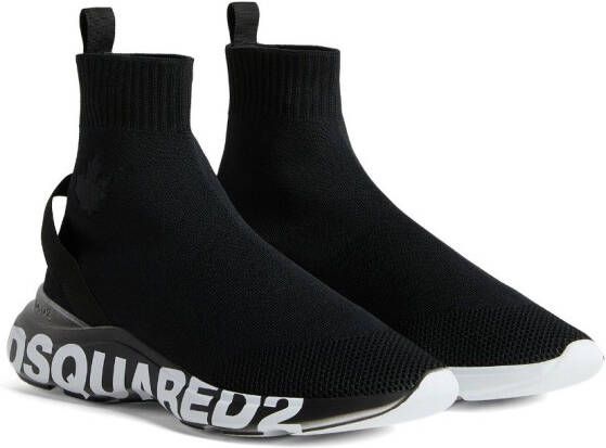 Dsquared2 logo-print sock sneakers Black