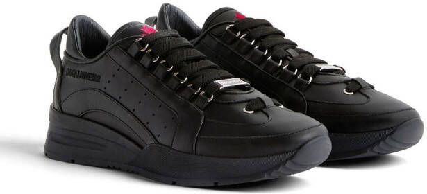 DSQUARED2 low-top leather sneakers Black