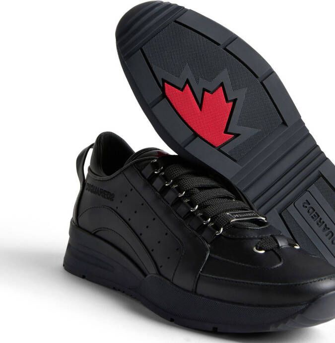 DSQUARED2 low-top leather sneakers Black