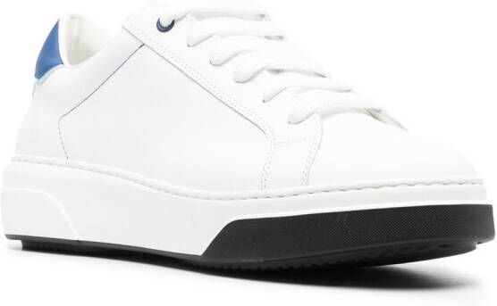 DSQUARED2 low-top leather sneakers White