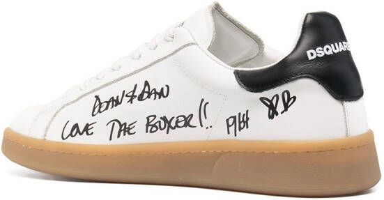 Dsquared2 maple leaf low-top sneakers White