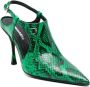 Dsquared2 Mary Jane 110mm leather pumps Green - Thumbnail 2