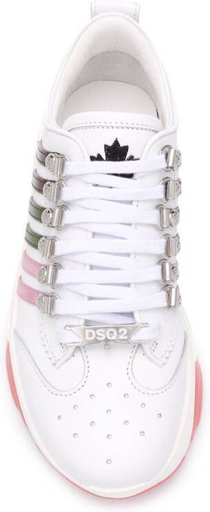 Dsquared2 multi-striped low-top chunky sneakers White
