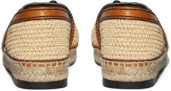 Dsquared2 natural raffia loafers Neutrals