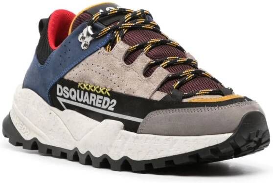 Dsquared2 panelled leather sneakers Grey