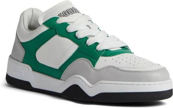 Dsquared2 panelled leather sneakers White