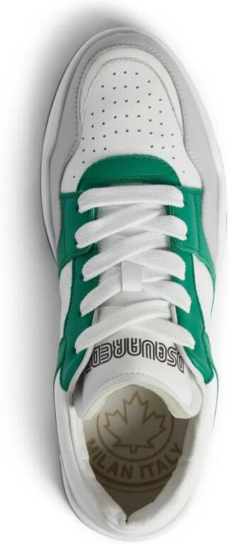 Dsquared2 panelled leather sneakers White