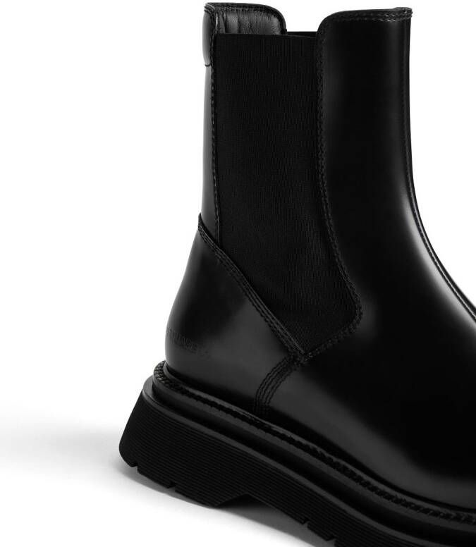 Dsquared2 patent leather Chelsea boots Black
