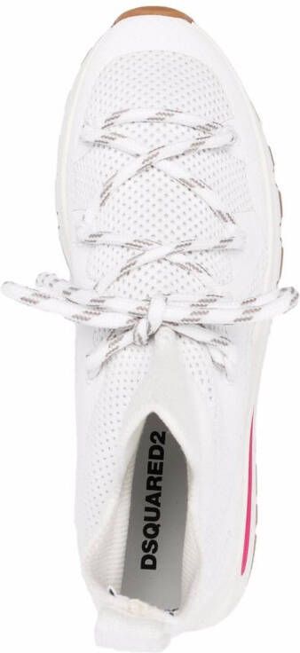 Dsquared2 perforated high-top sneakers White
