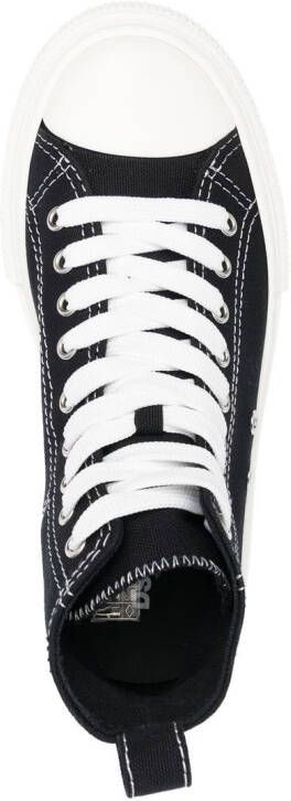 Dsquared2 platform-sole high-top sneakers Black