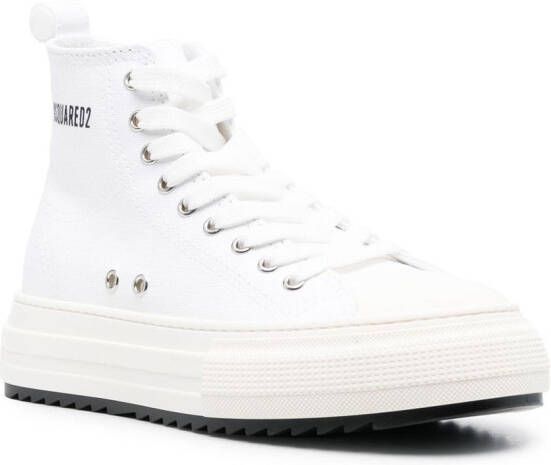 Dsquared2 Berlin platform-sole high-top sneakers White