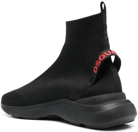 Dsquared2 sock-style high-top sneakers Black