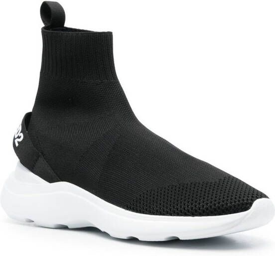 Dsquared2 sock-style logo-print sneakers Black