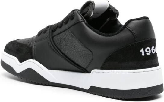Dsquared2 Spiker leather trainers Black