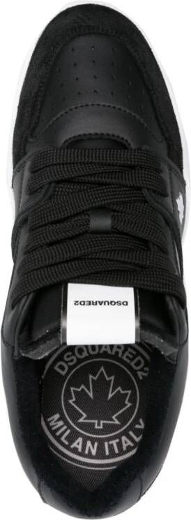 Dsquared2 Spiker leather trainers Black