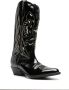 Dsquared2 stitched leather Western boots Black - Thumbnail 2